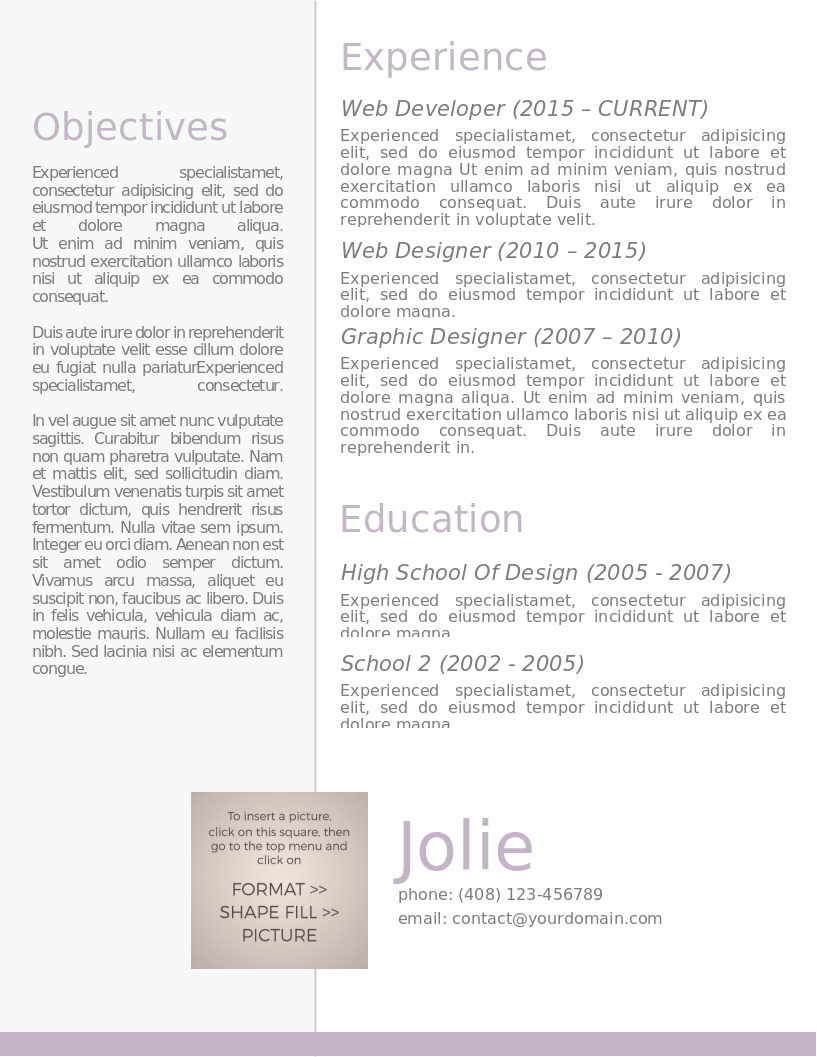 Soft and Sweet CV – anteprima